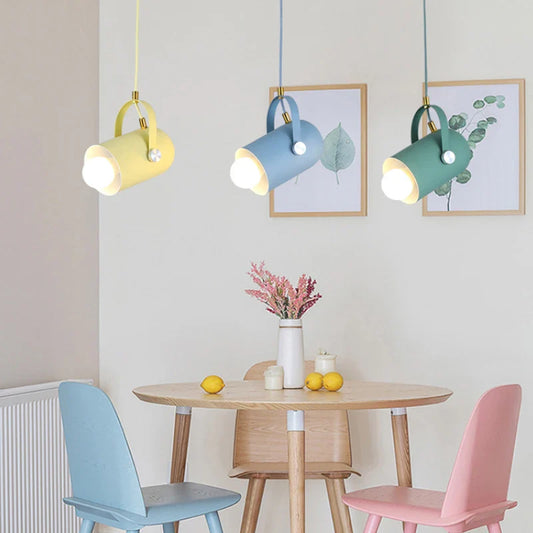Moderne justerbar pendellampe – farverig designerlampe