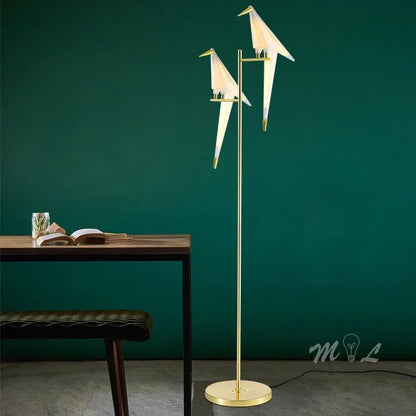 Origami Fugl Lampe | Moderne dekorativ bord- og gulvlampe