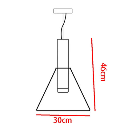 Designer LED-pendellampe med glasskærme