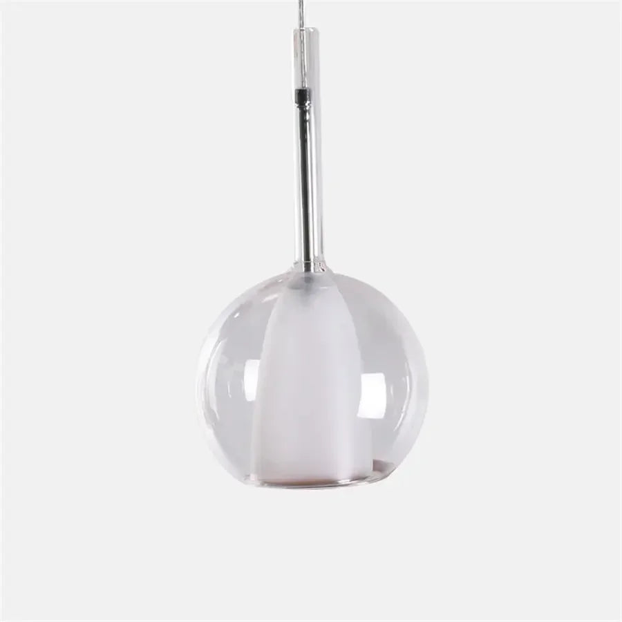 Moderne cluster-pendellampe med røget glas