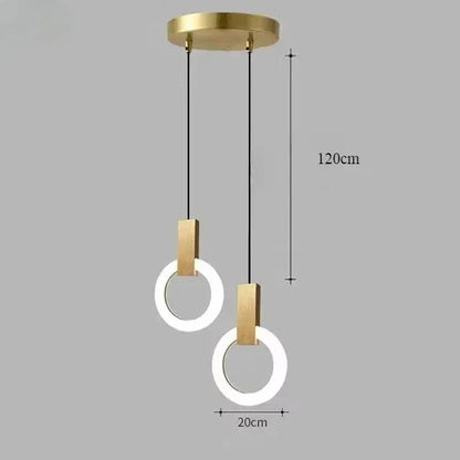 Moderne LED-pendellampe med ring