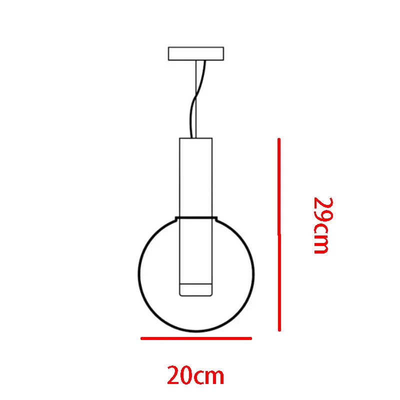 Designer LED-pendellampe med glasskærme