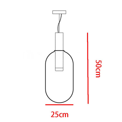 Designer LED-pendellampe med glasskærme