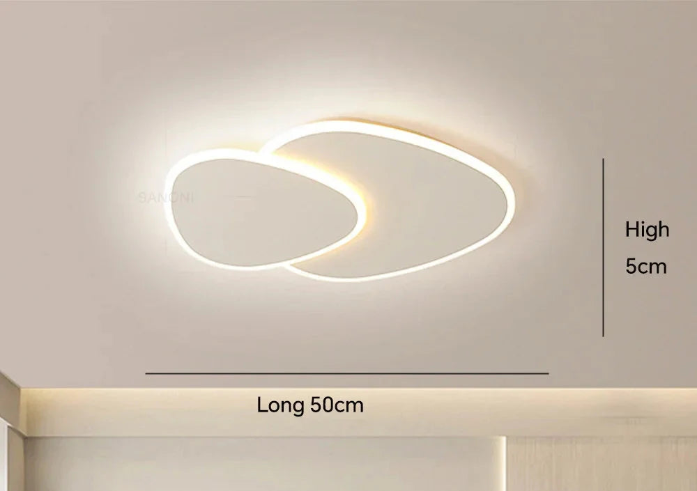 Moderne LED-loftlampe med abstrakt design