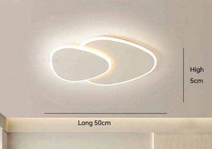 Moderne LED-loftlampe med abstrakt design