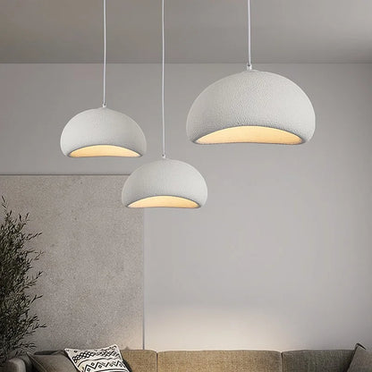 Loftlampe med LED i wabi-sabi stil