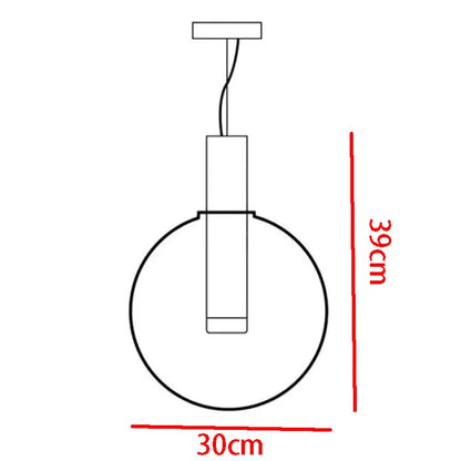 Designer LED-pendellampe med glasskærme