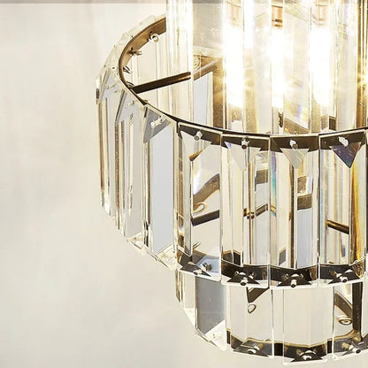 Krystal pendellampe i glas – Glamour stil