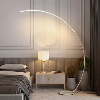 Moderne bue-gulvlampe med LED