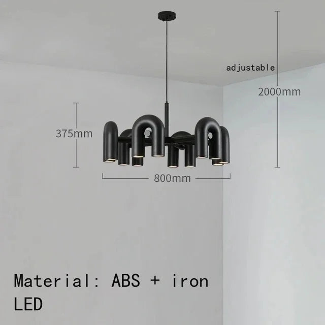Skulpturel pendellampe med moderne design