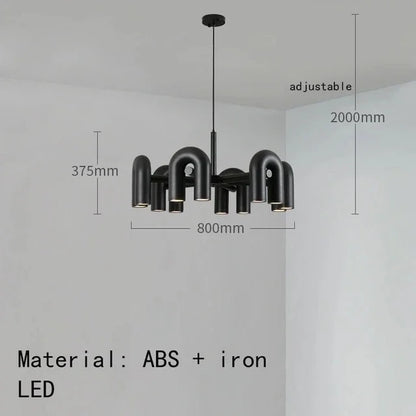 Skulpturel pendellampe med moderne design