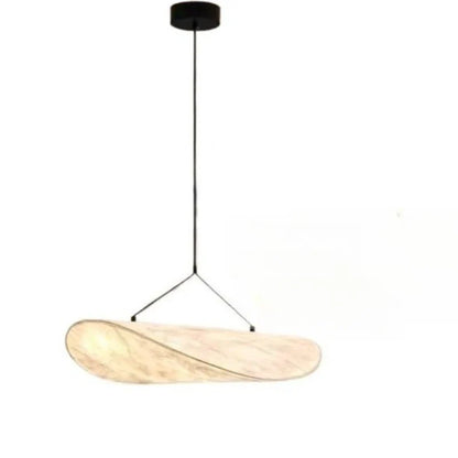 Japandi pendellampe med aflangt panel – moderne elegance
