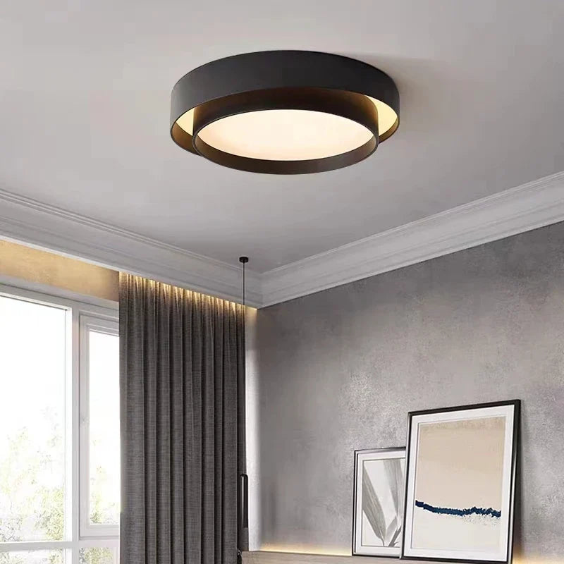 Moderne LED-loftlampe med rund design