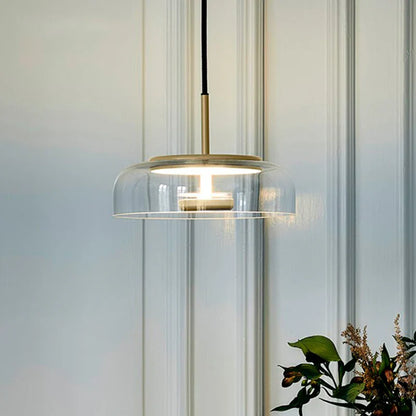 Moderne pendellampe med glasskærm
