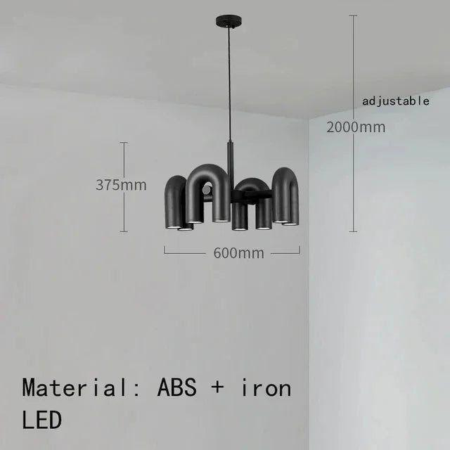 Skulpturel pendellampe med moderne design