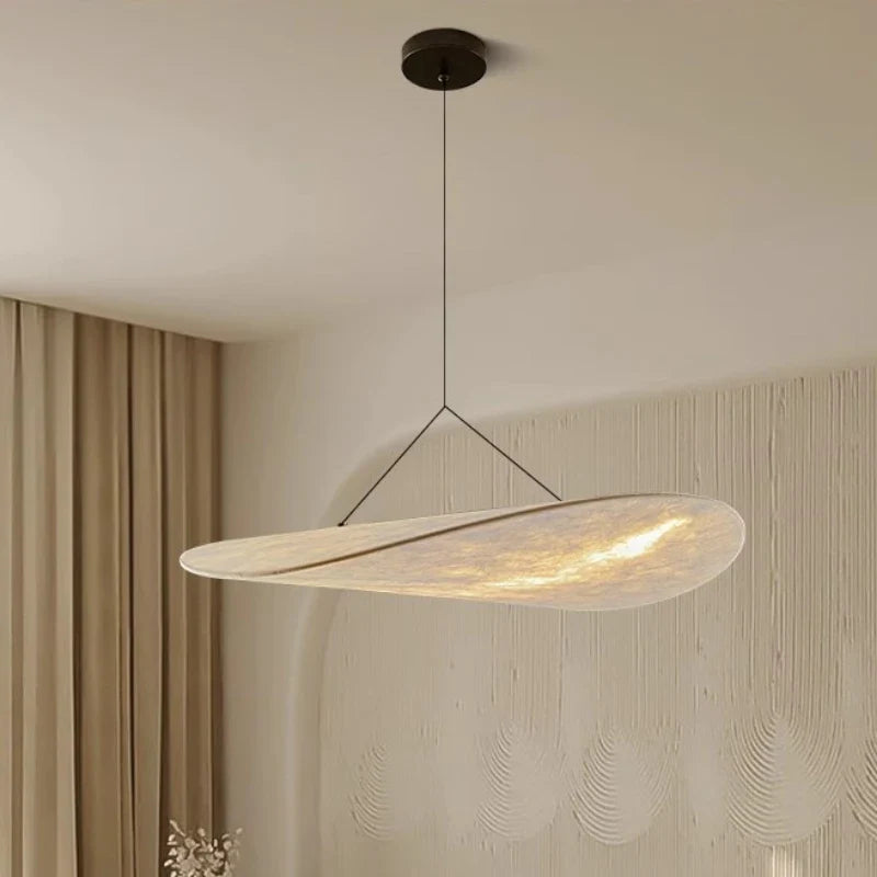 Japandi pendellampe med aflangt panel – moderne elegance