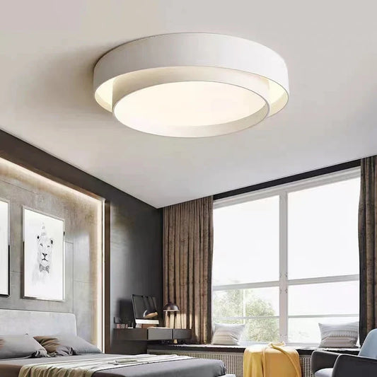 Moderne LED-loftlampe med rund design