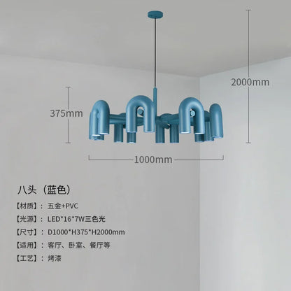 Skulpturel pendellampe med moderne design