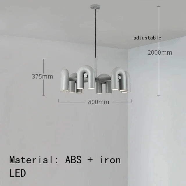 Skulpturel pendellampe med moderne design