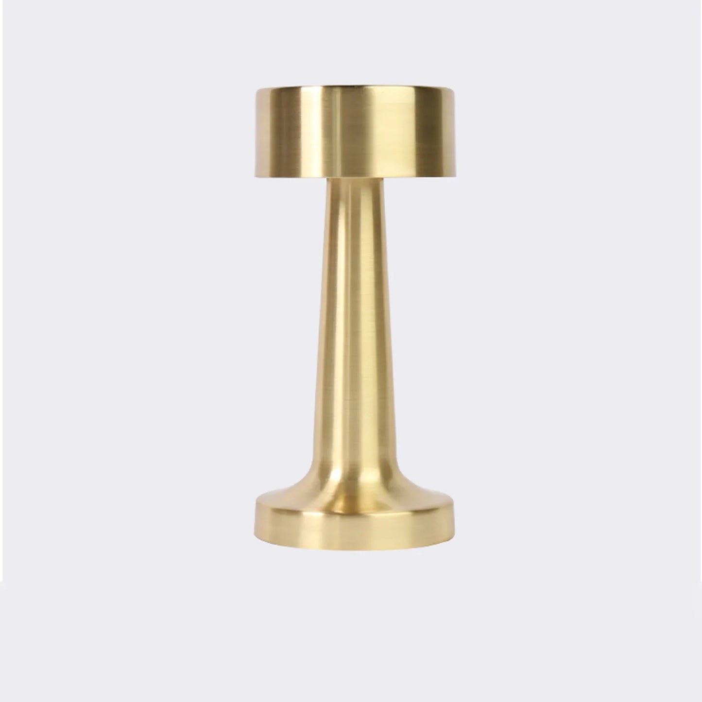 Moderne bordlampe i metal med LED, touch-betjening og varmt lys