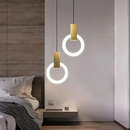 Moderne LED-pendellampe med ring