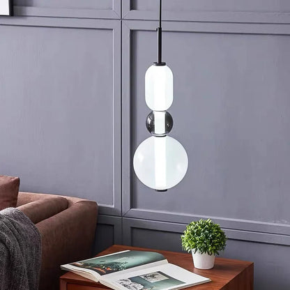 Pendellampe i kandiseret glas