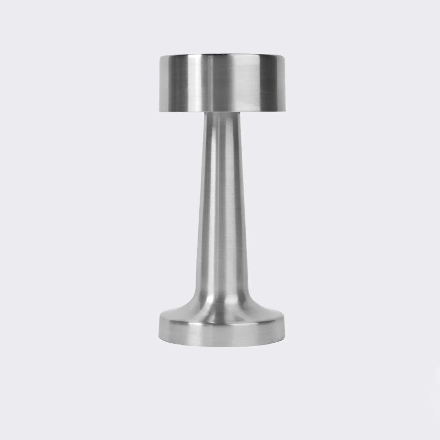 Moderne bordlampe i metal med LED, touch-betjening og varmt lys