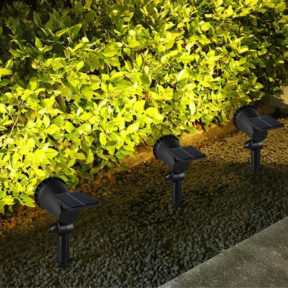 Solardrevet LED-havespot med skumringssensor
