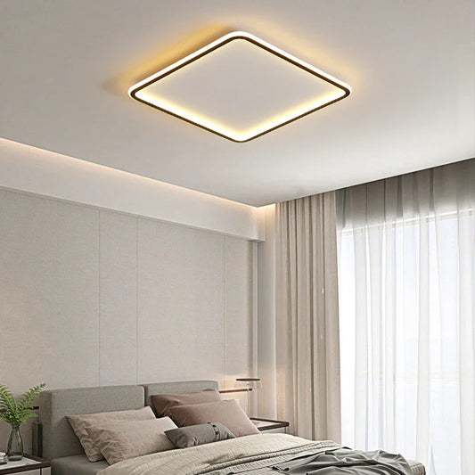 Moderne firkantet LED-loftlampe – minimalistisk design