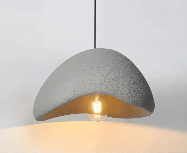 Loftlampe med LED i wabi-sabi stil