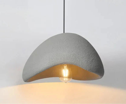 Loftlampe med LED i wabi-sabi stil