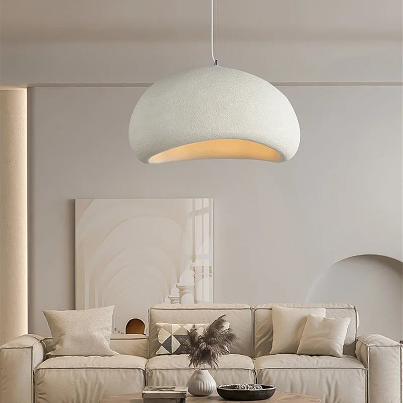 Loftlampe med LED i wabi-sabi stil