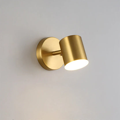 Moderne LED-væglampe med guldfinish