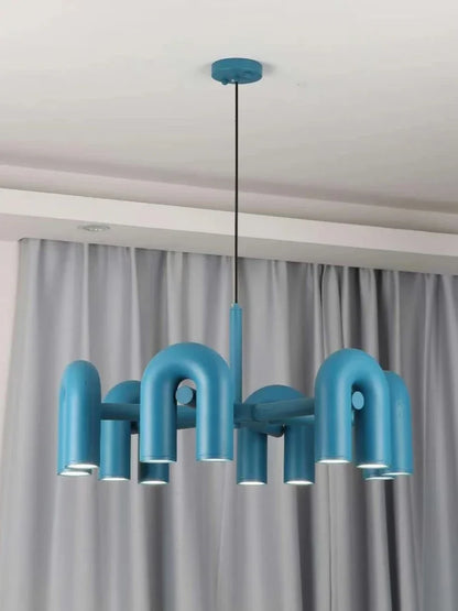 Skulpturel pendellampe med moderne design