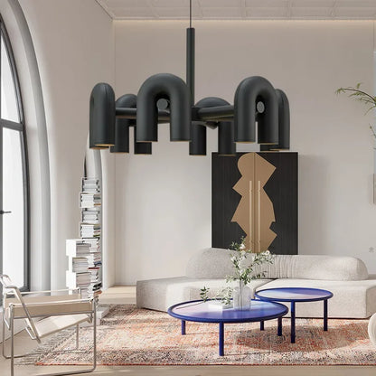 Skulpturel pendellampe med moderne design