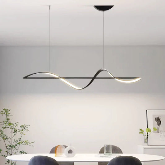 Pendellampe "Bølge" – moderne LED-lampe til spisebord eller køkkenø