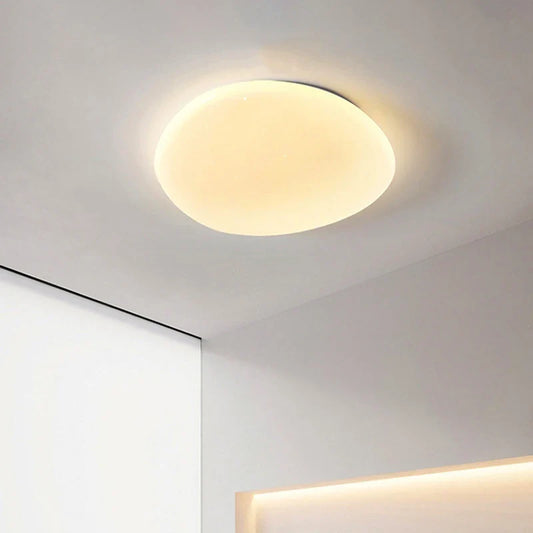 Organisk LED-loftlampe i naturlig stenform