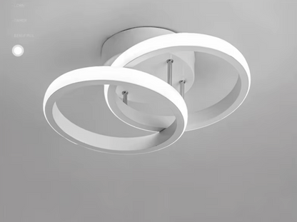 Moderne LED-loftlampe med geometrisk design