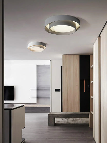 Moderne LED-loftlampe med rund design