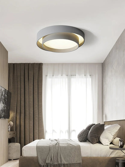 Moderne LED-loftlampe med rund design