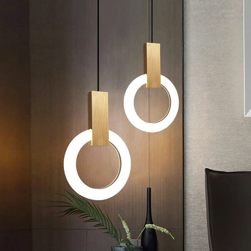 Moderne LED-pendellampe med ring