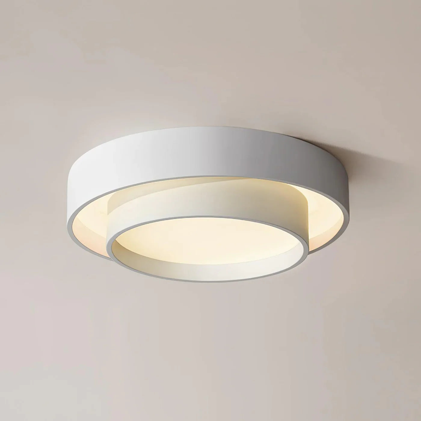 Moderne LED-loftlampe med rund design