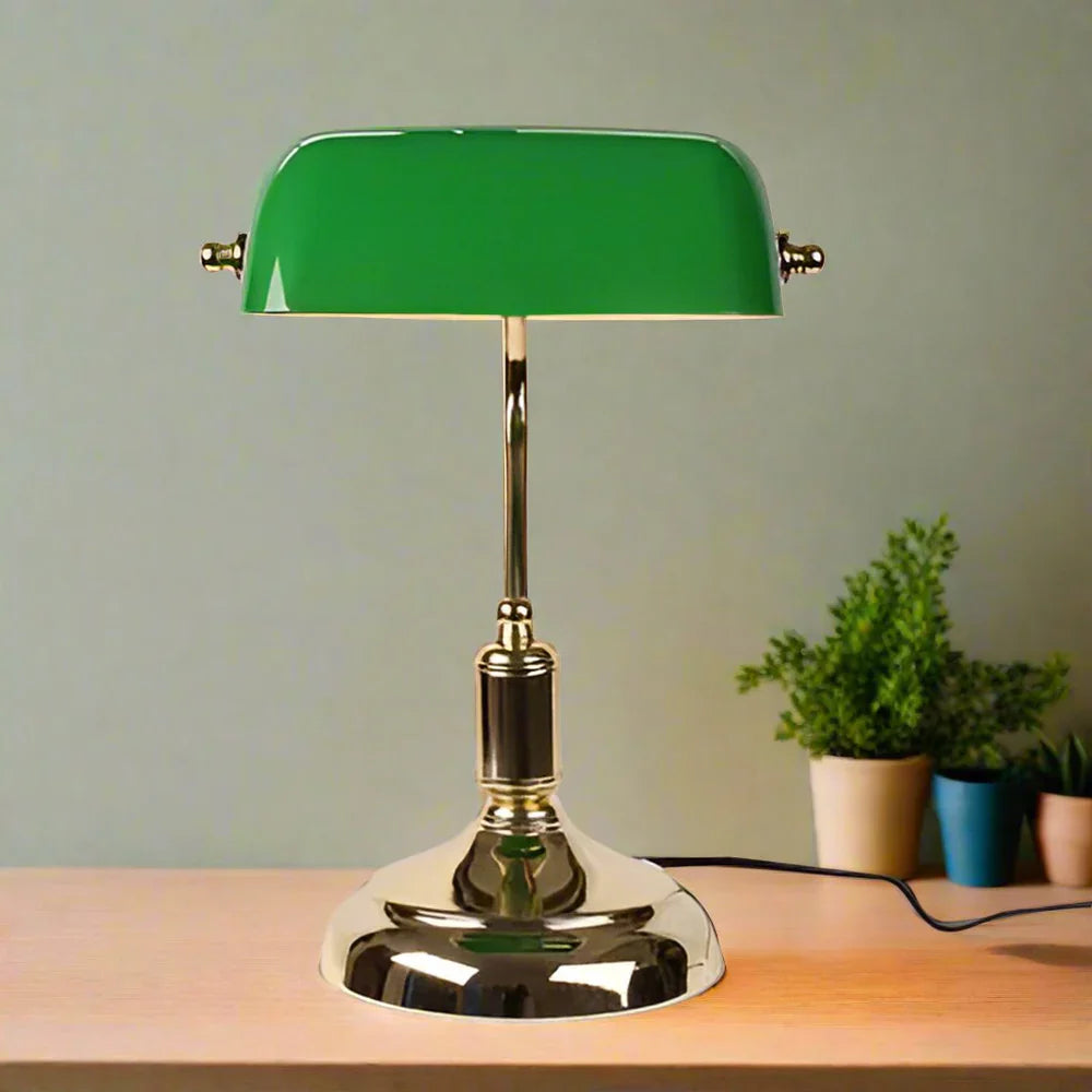 Klassisk Retro Bordlampe i Vintage Stil