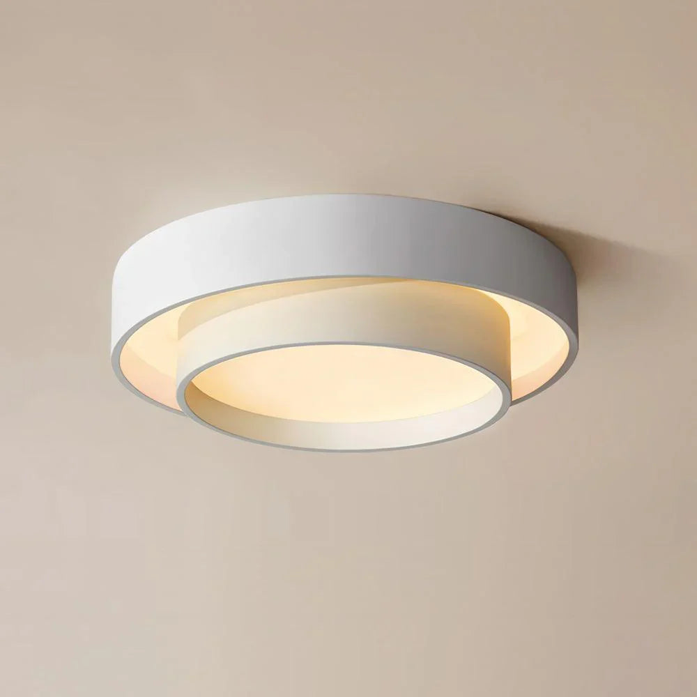 Moderne LED-loftlampe med rund design