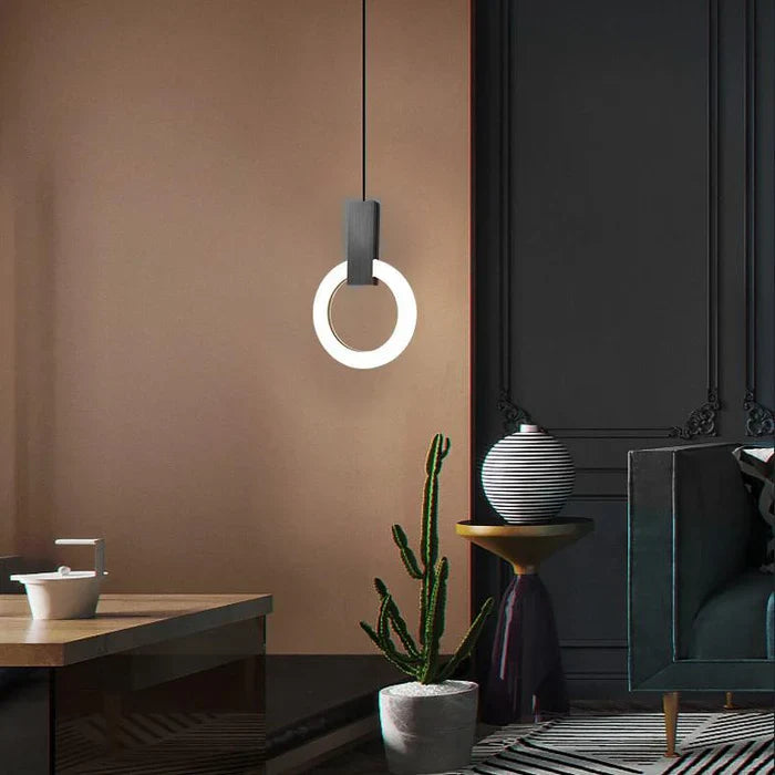Moderne LED-pendellampe med ring