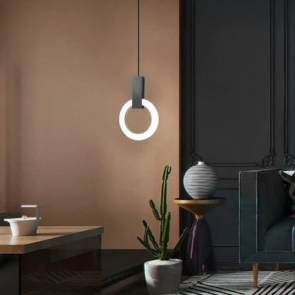 Moderne LED-pendellampe med ring
