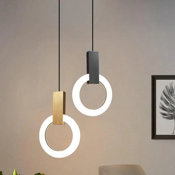 Moderne LED-pendellampe med ring
