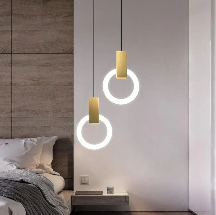 Moderne LED-pendellampe med ring