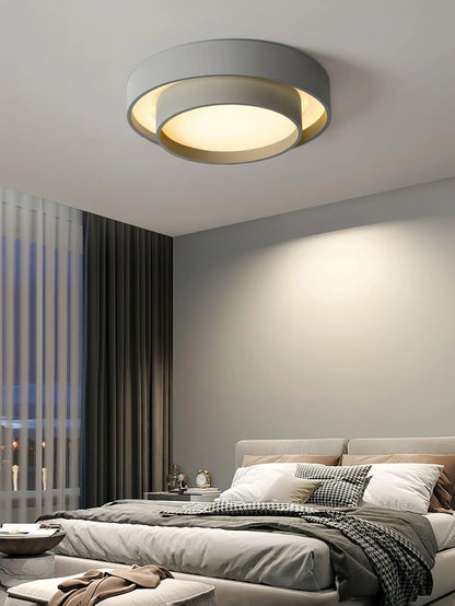Moderne LED-loftlampe med rund design