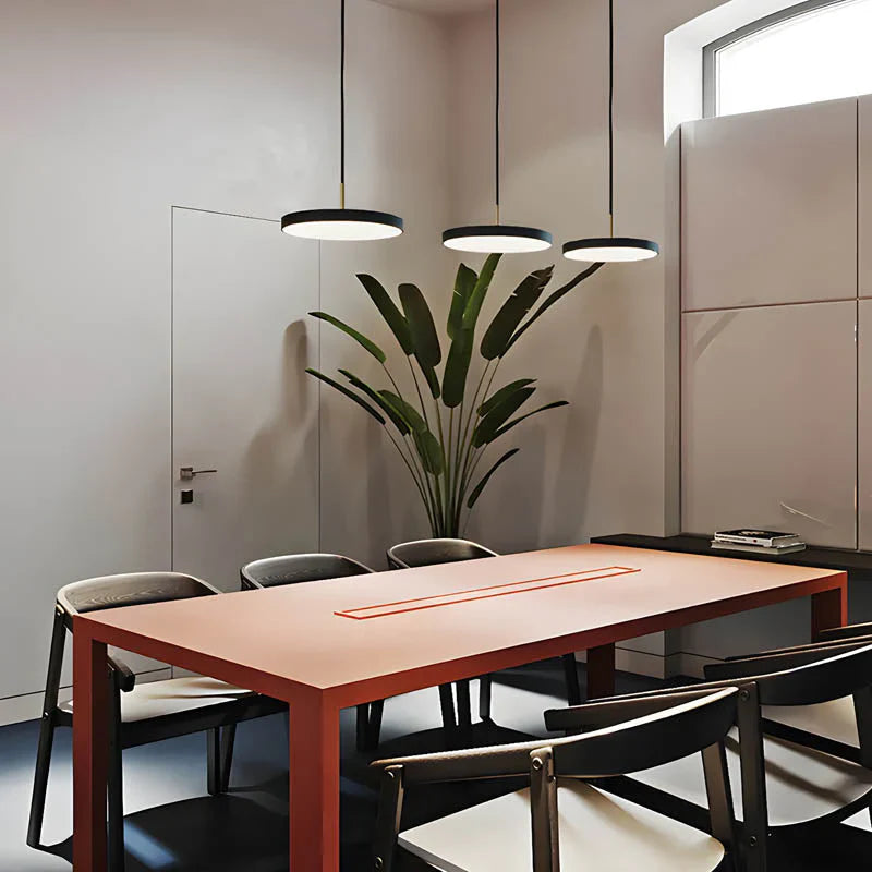 Moderne rund LED-pendellampe til spisestue og stue